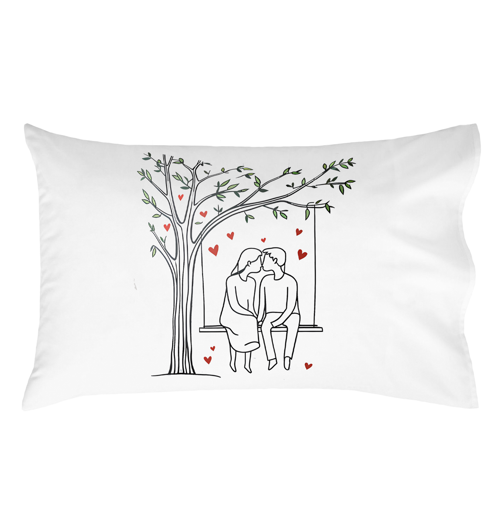 Love theme Throw Pillow Cover for Bedroom, Anniversary Gift, Wedding Gift, Valentine's Day Gift
