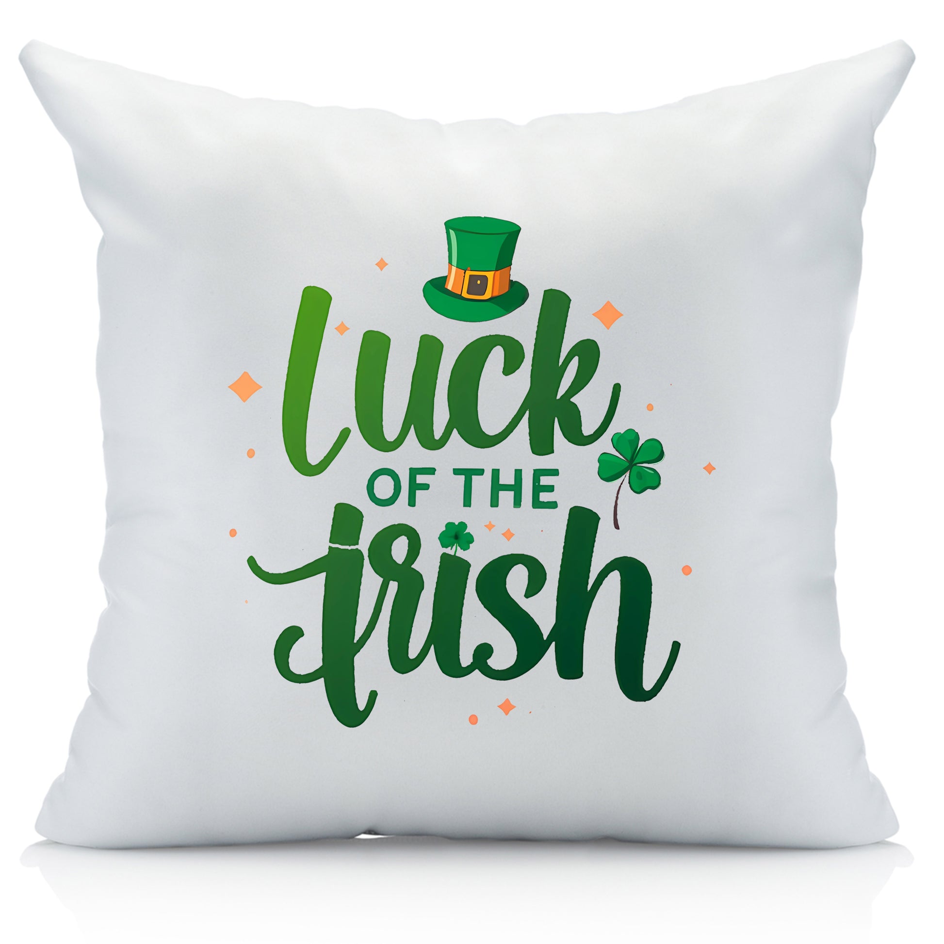 Luck of The Irish St Patrick's Day Throw Pillow Cover