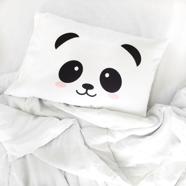 Panda Face Standard Size Pillowcase