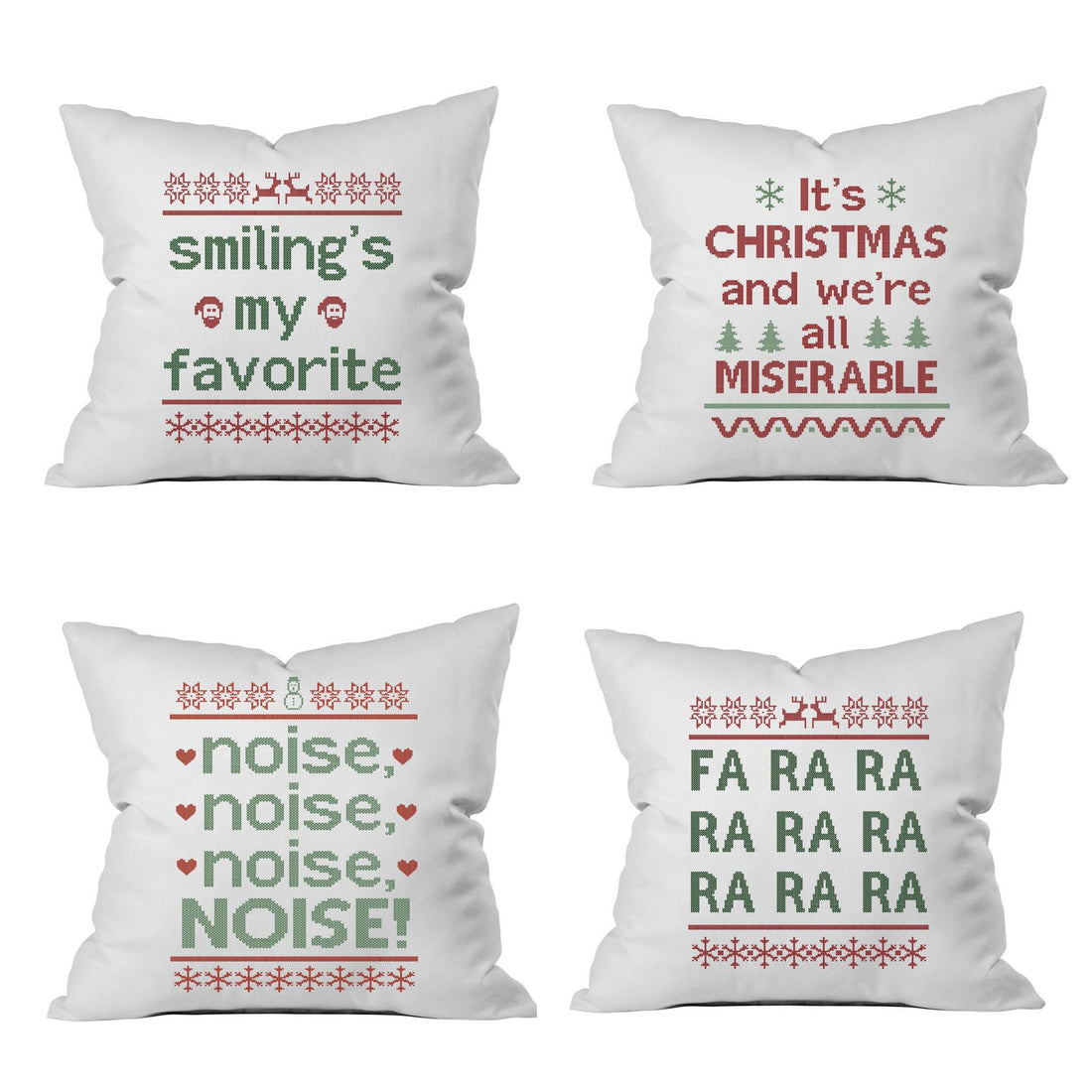 Six Christmas Throw Pillow Covers Perfect for Holiday Season Decor