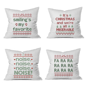 Six Christmas Throw Pillow Covers Perfect for Holiday Season Decor