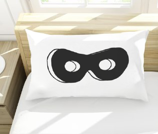 Superhero Mask Toddler Pillowcase