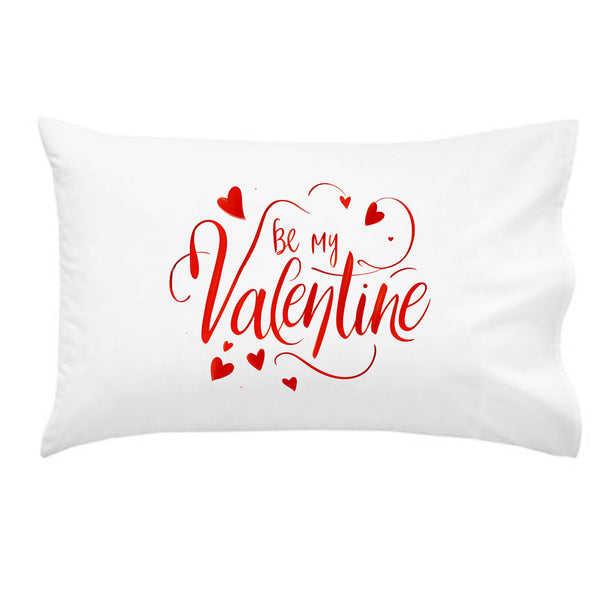 Be My Valentine Red Pillow Cover - Perfect Gift For Couples, Valentines Day Gift, Valentines Décor and Romantic Gift