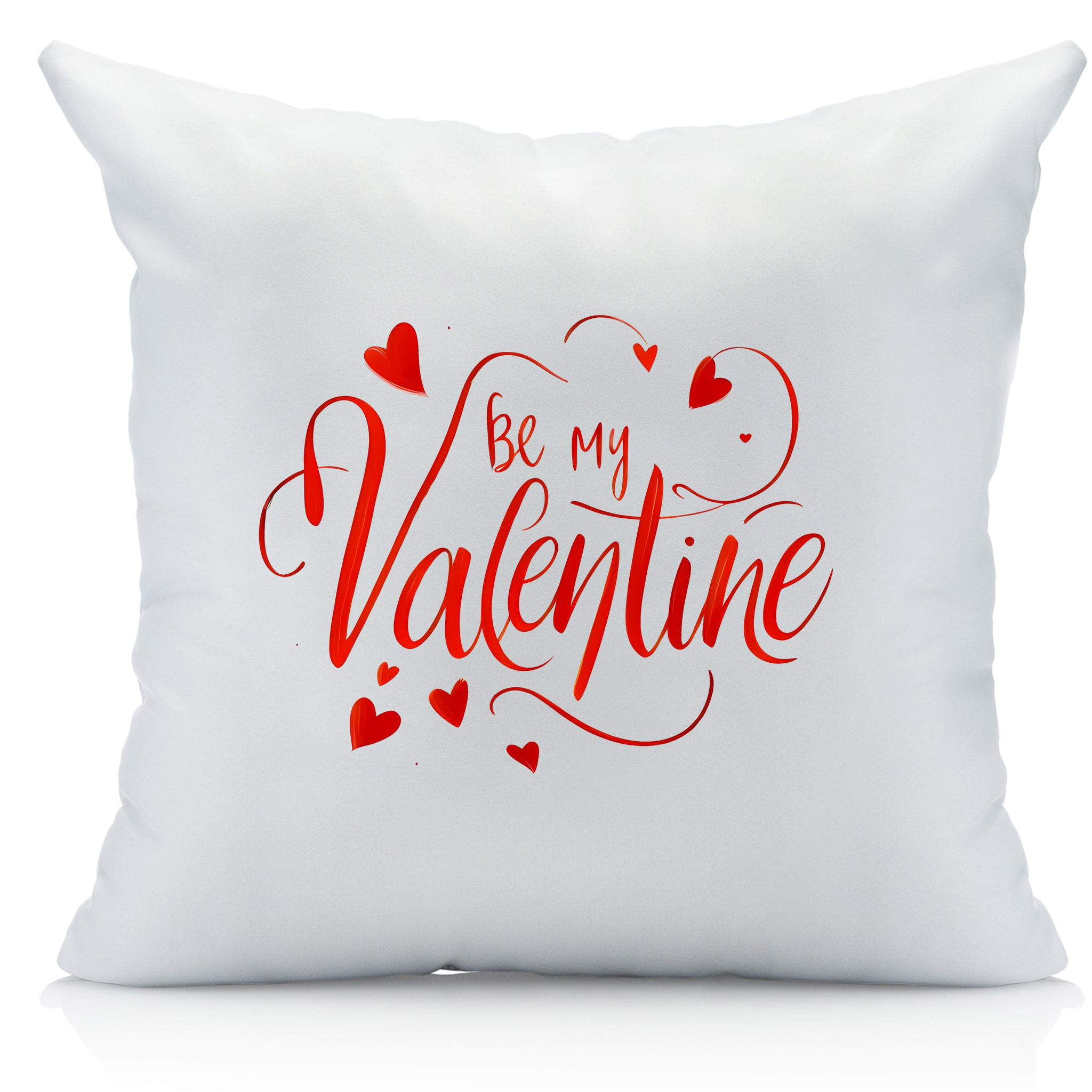 Be My Valentine Red Pillow Cover - Perfect Gift For Couples, Valentines Day Gift, Valentines Décor and Romantic Gift