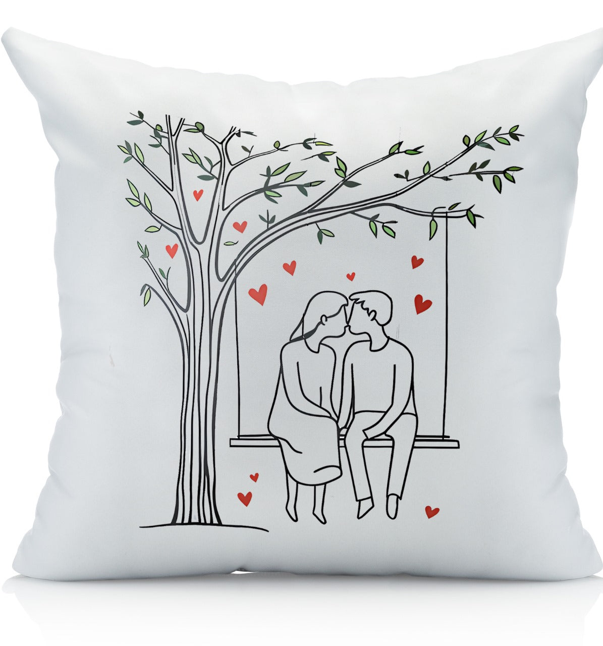 Love theme Throw Pillow Cover for Bedroom, Anniversary Gift, Wedding Gift, Valentine's Day Gift