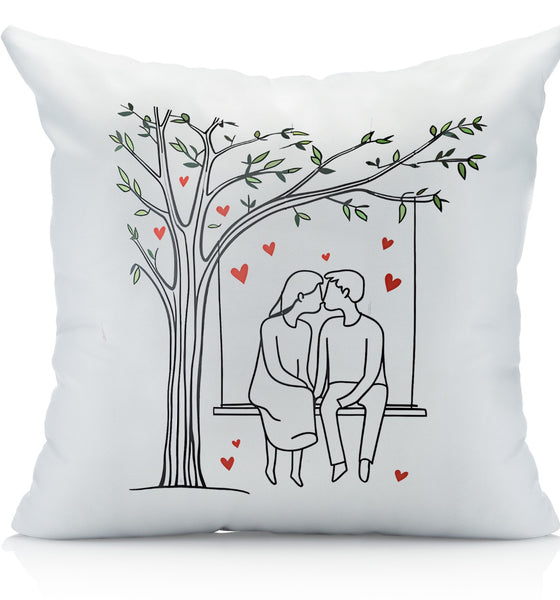 Love theme Throw Pillow Cover for Bedroom, Anniversary Gift, Wedding Gift, Valentine's Day Gift