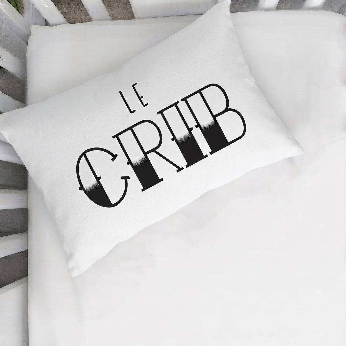 Le Crib Tattoo Font Toddler Pillowcase