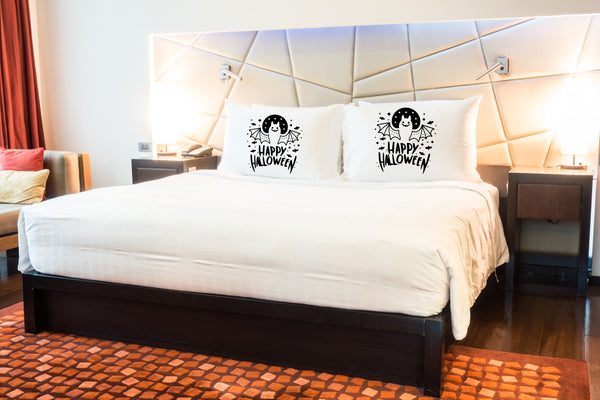 Oh, Susannah Happy Halloween Pillow Cover - Unique Ghost & Spooky Designs, Ideal, Durable & Comfortable Seasonal Bedding.