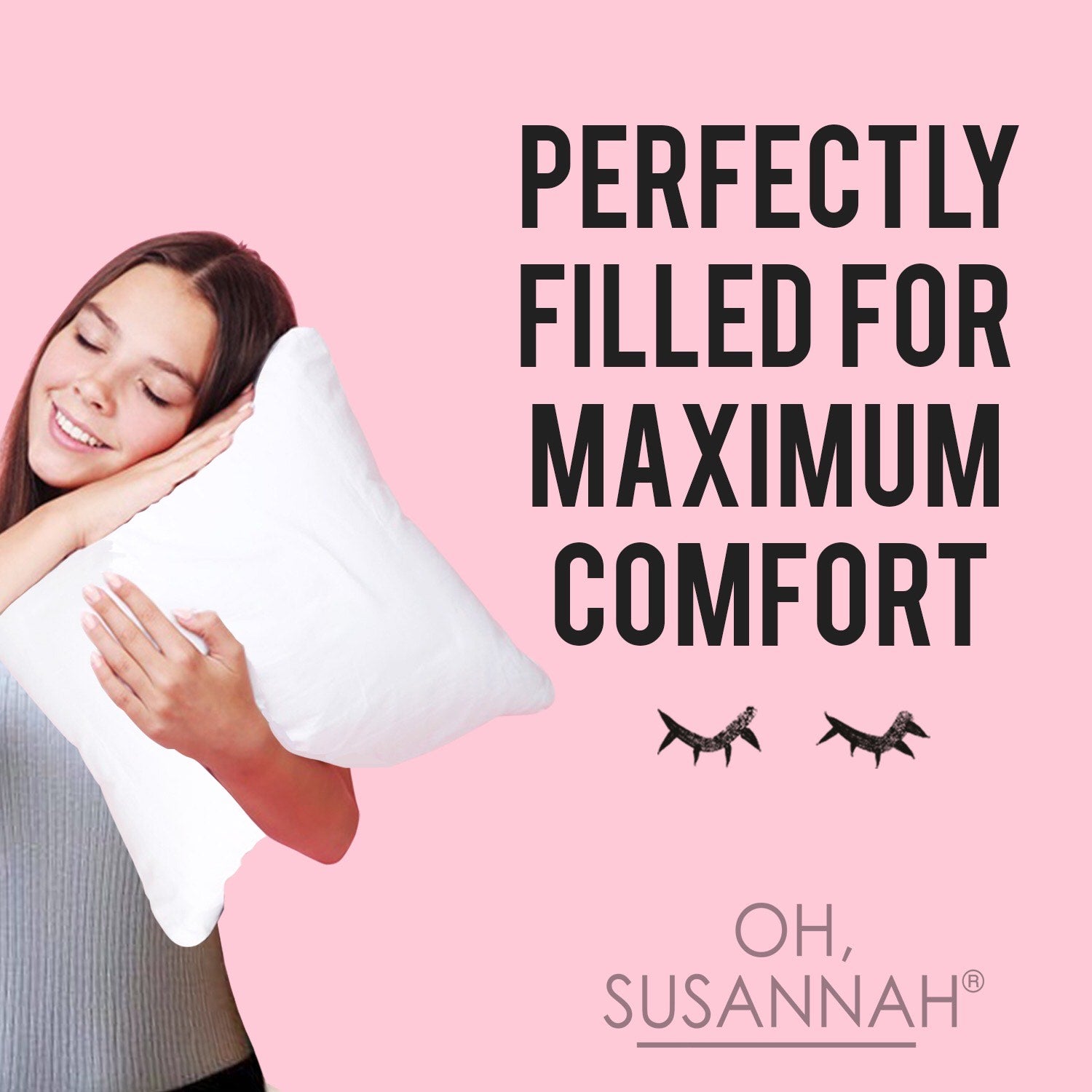 USA Made Premium 18 x 18 Pillow Inserts Woven Fabric, Machine Washable
