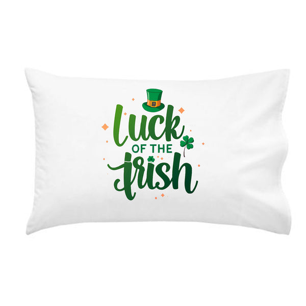 Luck of The Irish St Patrick's Day Throw Pillow Cover