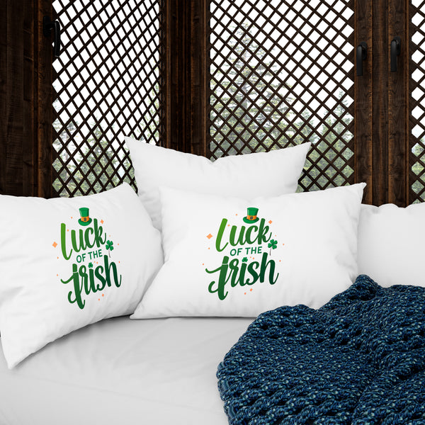 Luck of The Irish St Patrick's Day Throw Pillow Cover