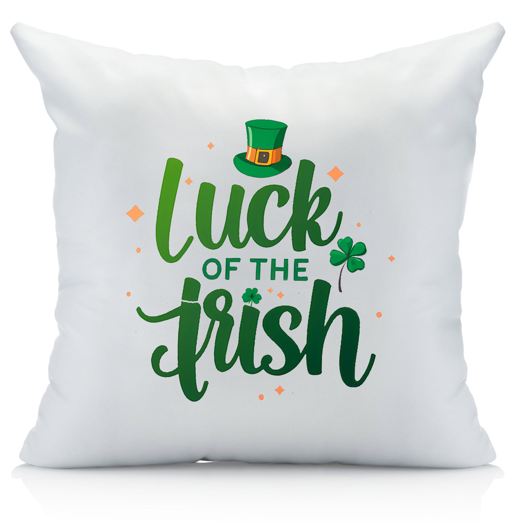 Luck of The Irish St Patrick's Day Throw Pillow Cover