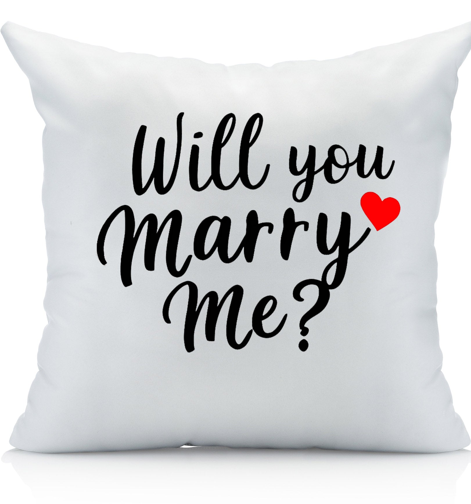Will You Marry Me, Decorative Pillow Case