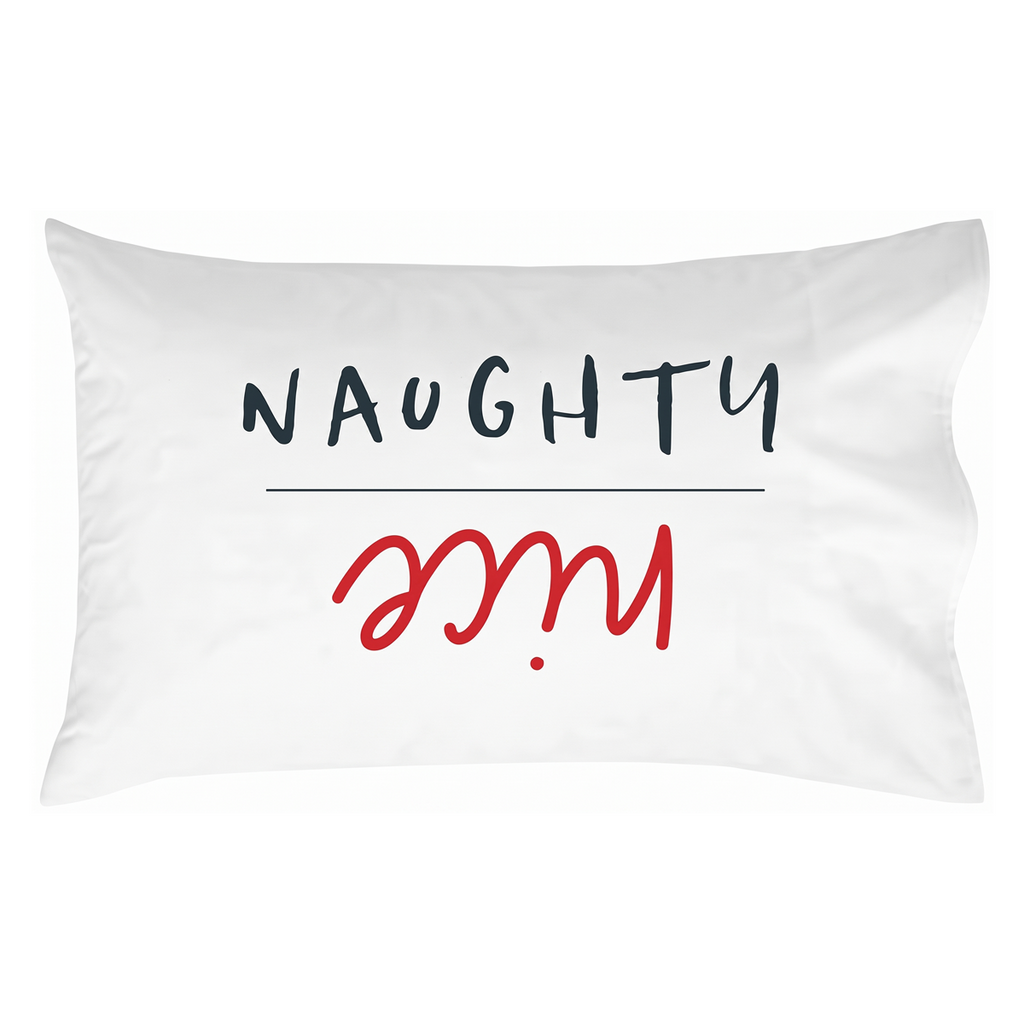 Naughty Or Nice Christmas Pillow Cover
