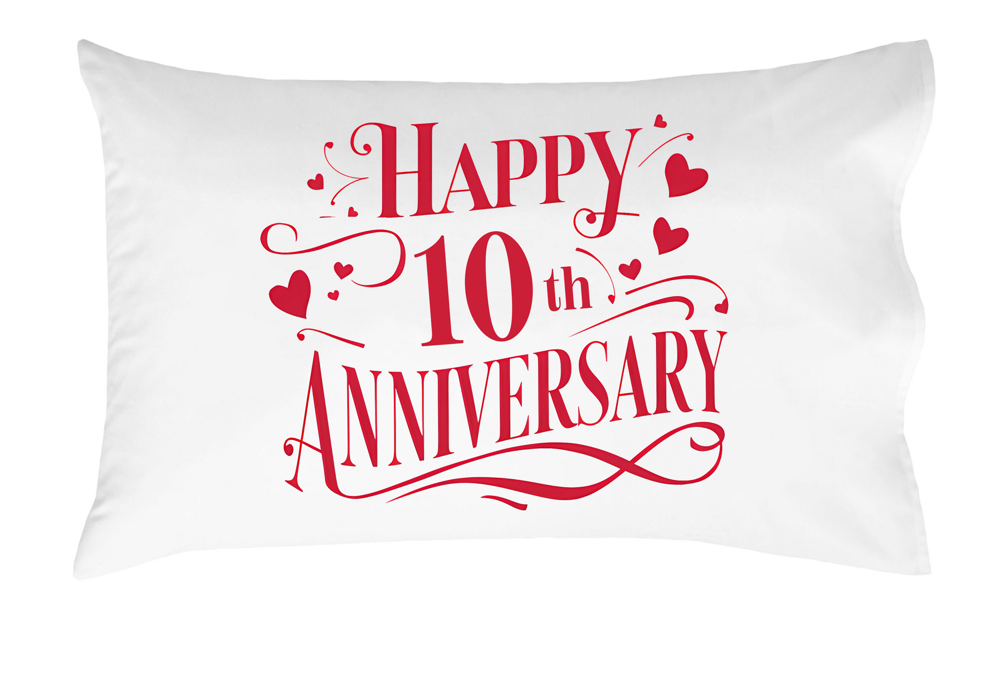 Happy Anniversary Decorative Standard Pillow, Perfect for Couples Gifts, Anniversary gifts