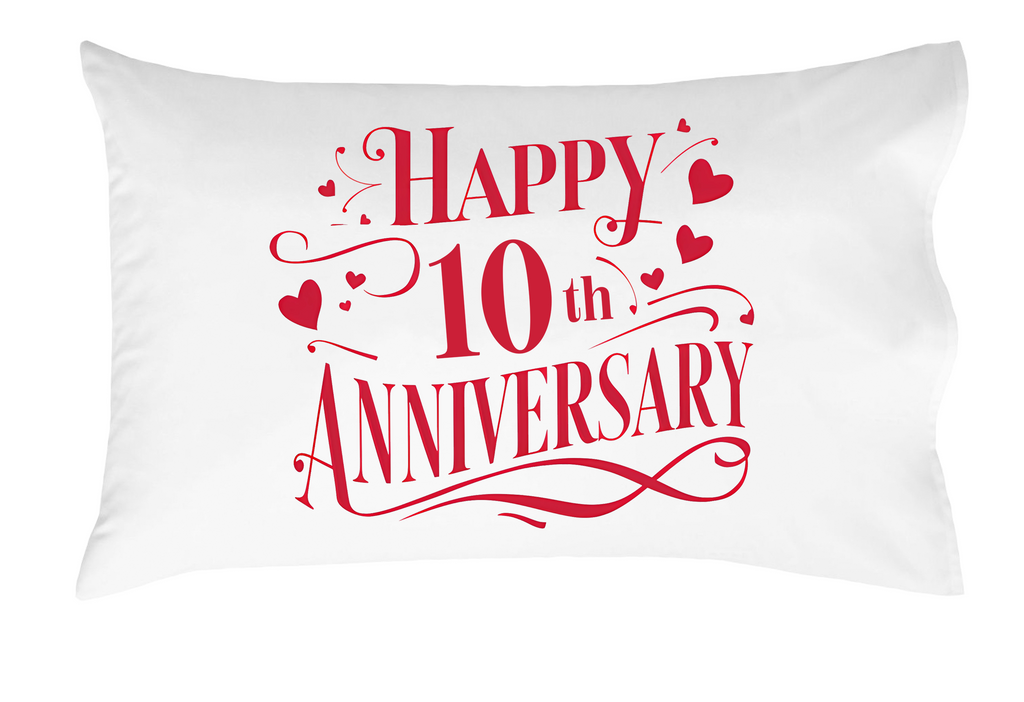 Happy Anniversary Decorative Standard Pillow, Perfect for Couples Gifts, Anniversary gifts