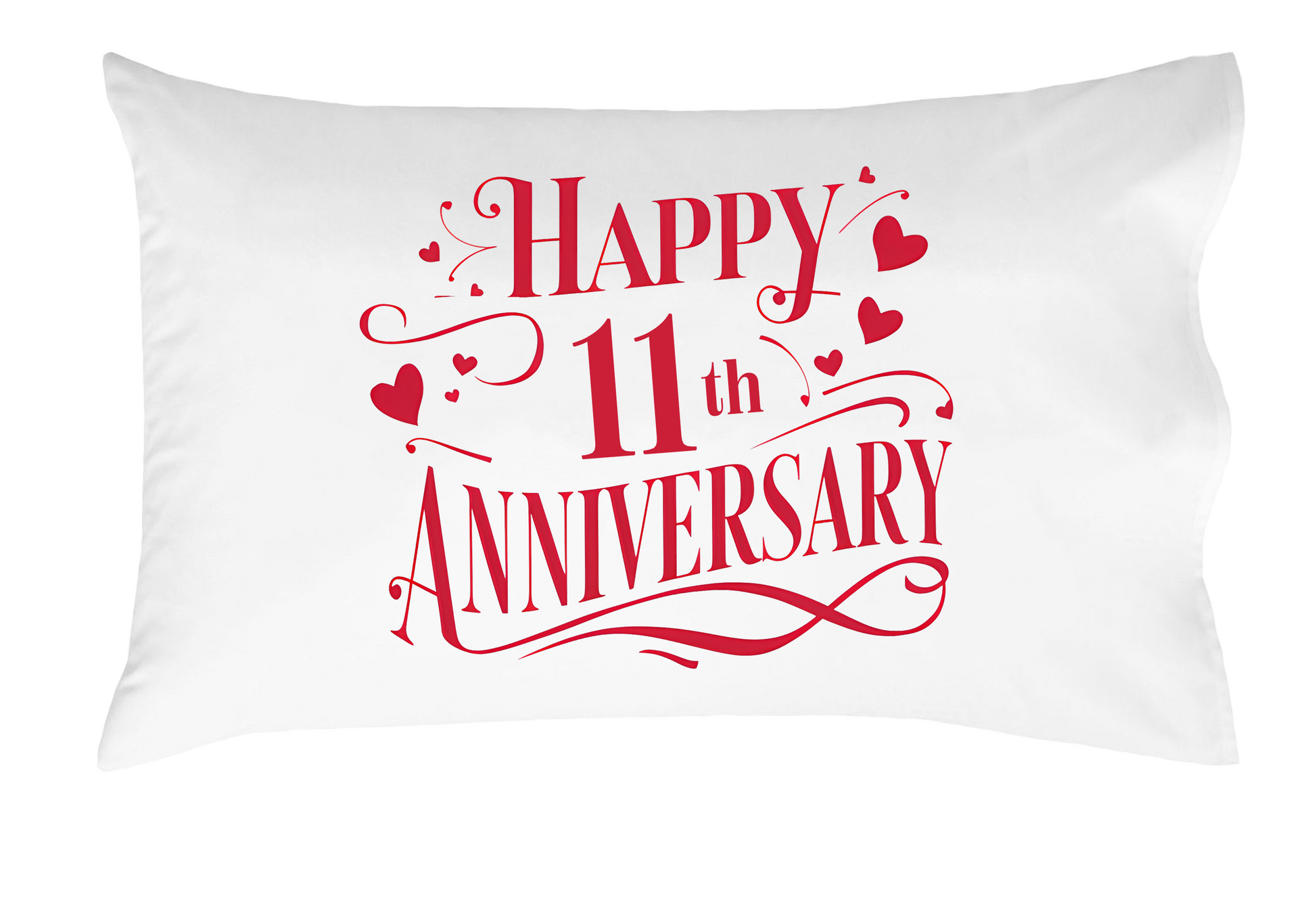 Happy Anniversary Decorative Standard Pillow, Perfect for Couples Gifts, Anniversary gifts