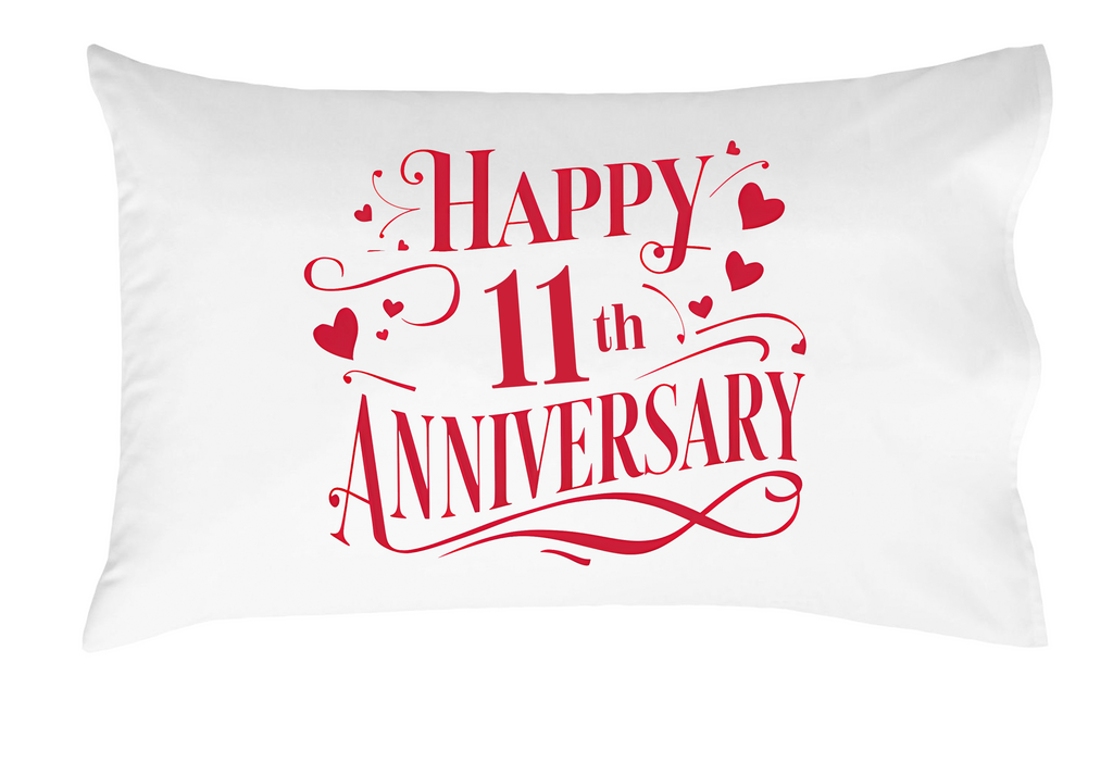 Happy Anniversary Decorative Standard Pillow, Perfect for Couples Gifts, Anniversary gifts