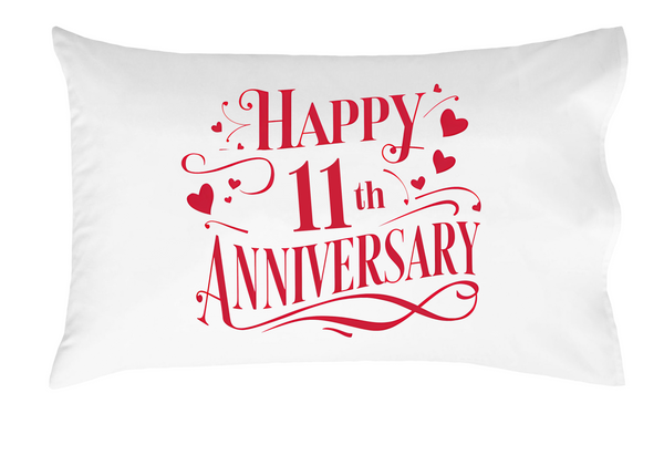 Happy Anniversary Decorative Standard Pillow, Perfect for Couples Gifts, Anniversary gifts