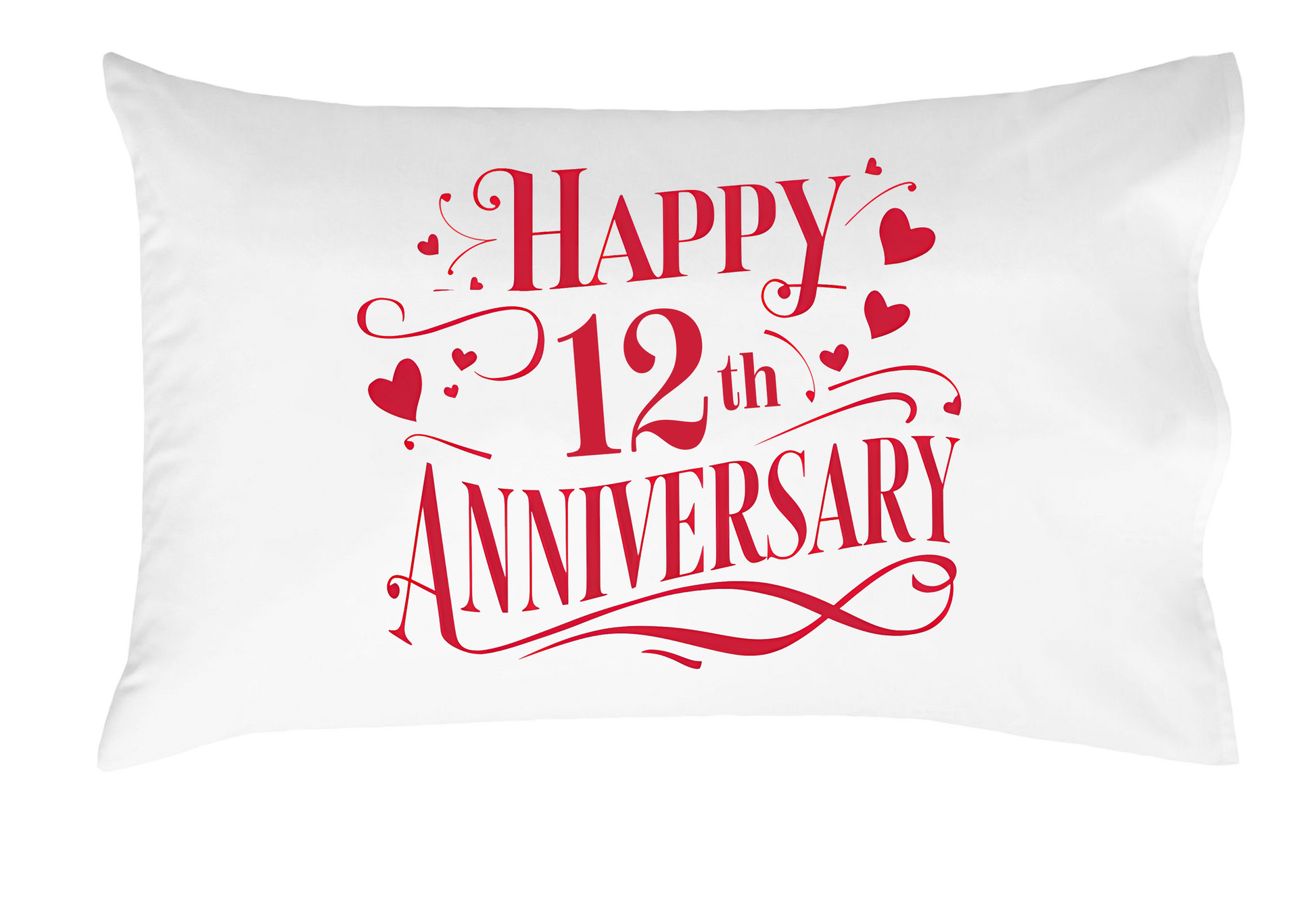 Happy Anniversary Decorative Standard Pillow, Perfect for Couples Gifts, Anniversary gifts