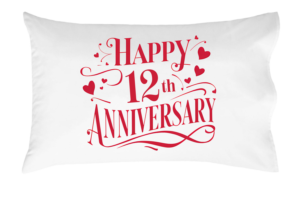 Happy Anniversary Decorative Standard Pillow, Perfect for Couples Gifts, Anniversary gifts