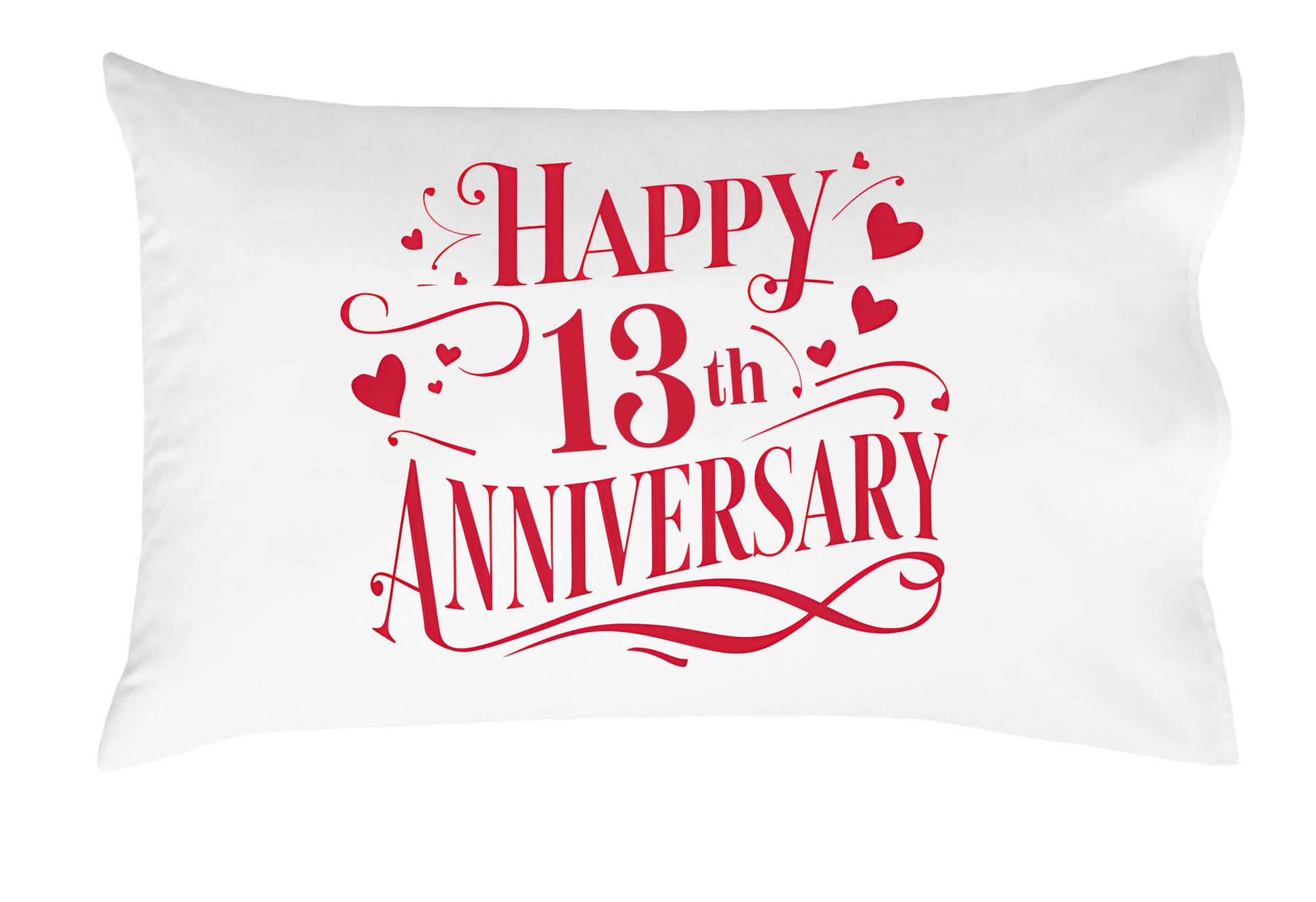 Happy Anniversary Decorative Standard Pillow, Perfect for Couples Gifts, Anniversary gifts