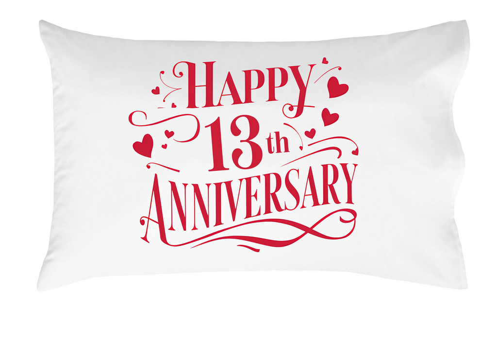 Happy Anniversary Decorative Standard Pillow, Perfect for Couples Gifts, Anniversary gifts