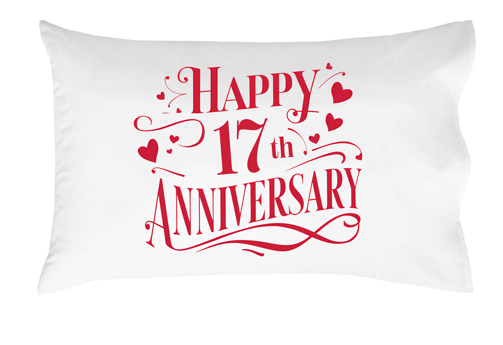 Happy Anniversary Decorative Standard Pillow, Perfect for Couples Gifts, Anniversary gifts