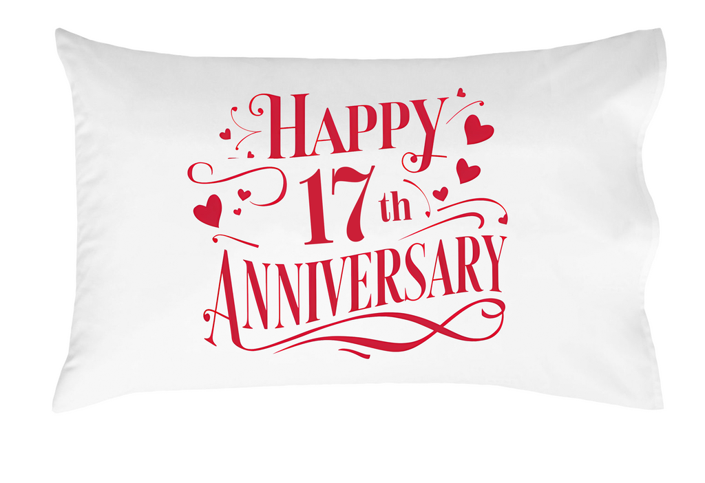 Happy Anniversary Decorative Standard Pillow, Perfect for Couples Gifts, Anniversary gifts