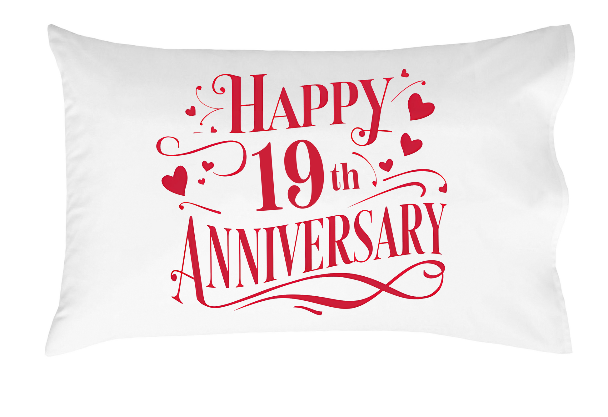 Happy Anniversary Decorative Standard Pillow, Perfect for Couples Gifts, Anniversary gifts