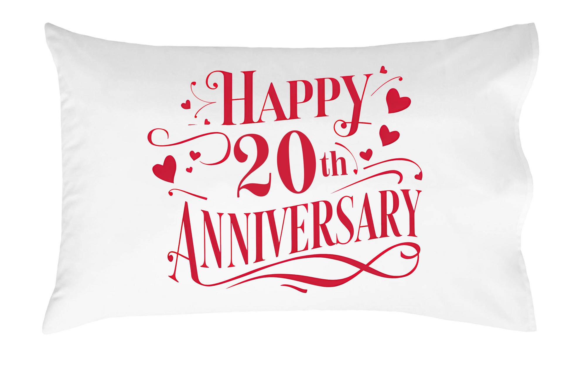 Happy Anniversary Decorative Standard Pillow, Perfect for Couples Gifts, Anniversary gifts