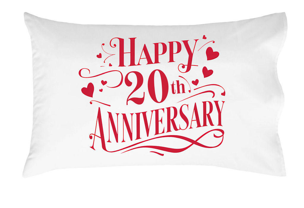 Happy Anniversary Decorative Standard Pillow, Perfect for Couples Gifts, Anniversary gifts