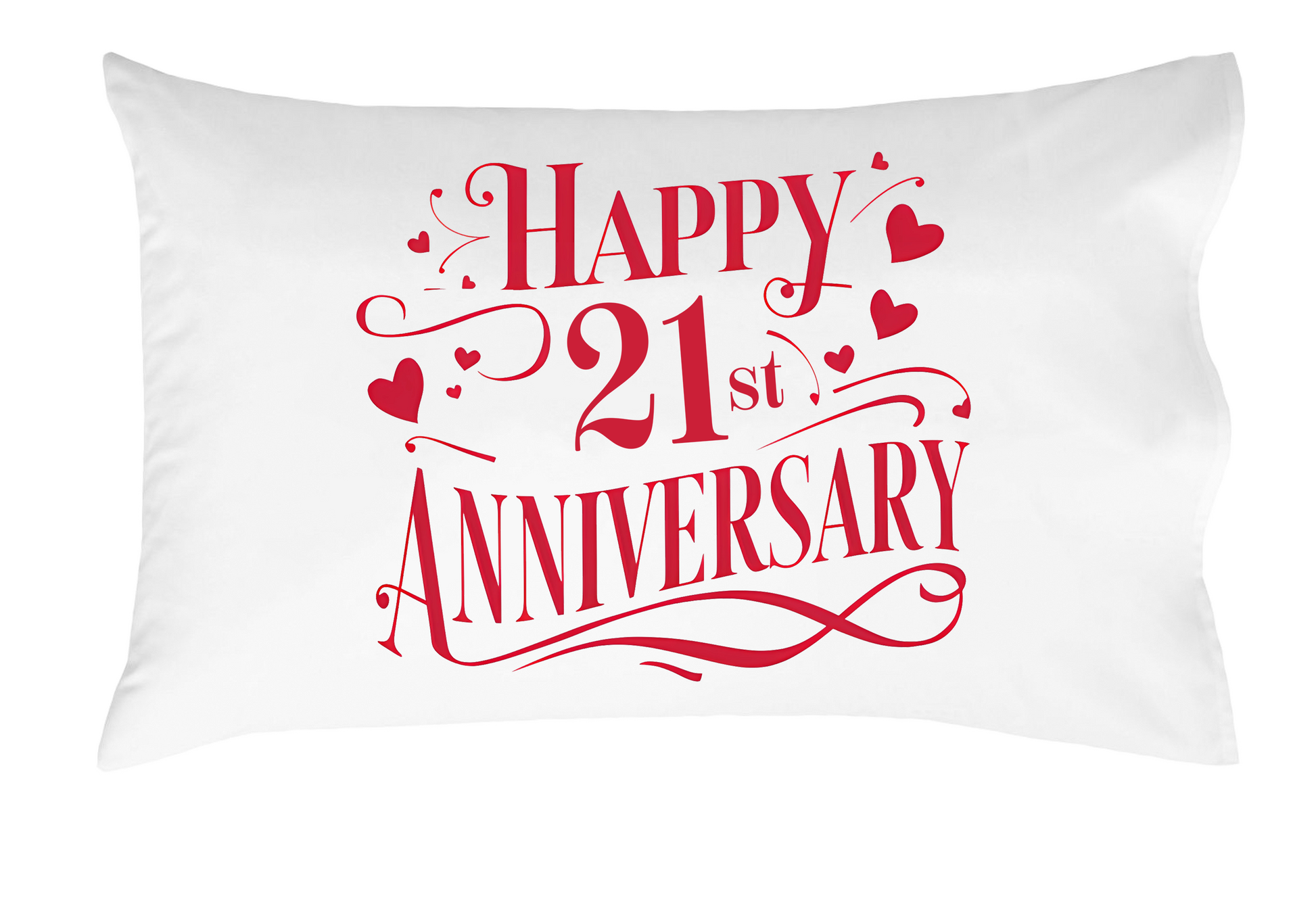 Happy Anniversary Decorative Standard Pillow, Perfect for Couples Gifts, Anniversary gifts