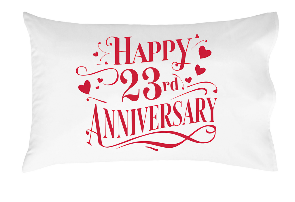 Happy Anniversary Decorative Standard Pillow, Perfect for Couples Gifts, Anniversary gifts