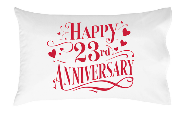Happy Anniversary Decorative Standard Pillow, Perfect for Couples Gifts, Anniversary gifts