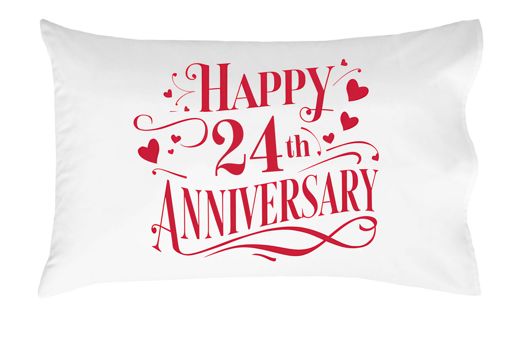Happy Anniversary Decorative Standard Pillow, Perfect for Couples Gifts, Anniversary gifts