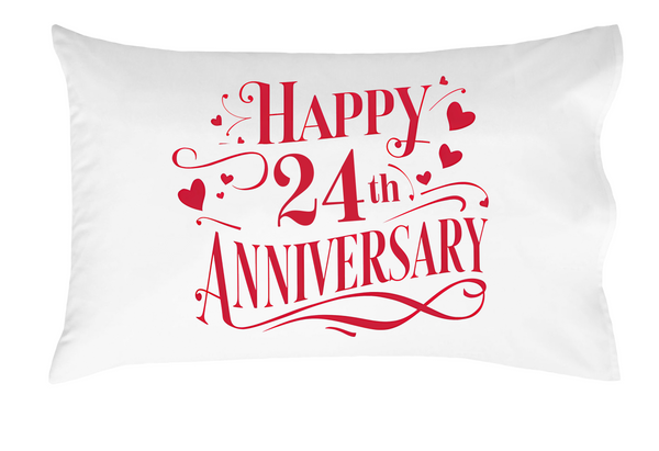 Happy Anniversary Decorative Standard Pillow, Perfect for Couples Gifts, Anniversary gifts
