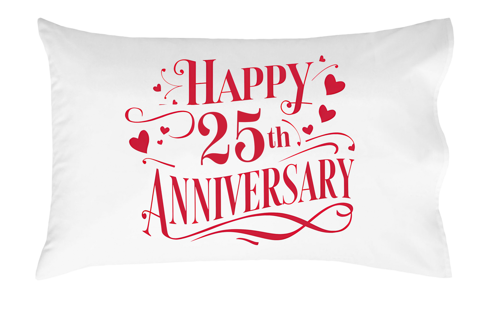 Happy Anniversary Decorative Standard Pillow, Perfect for Couples Gifts, Anniversary gifts