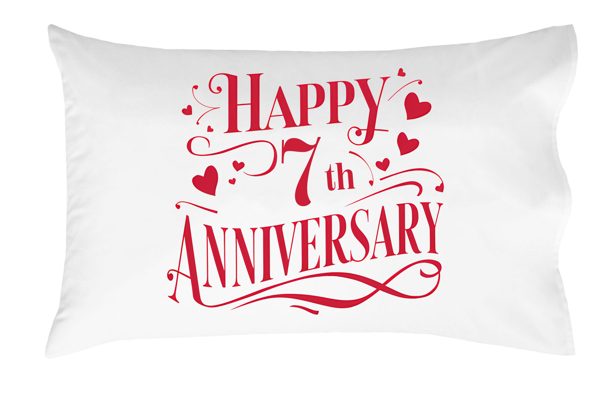 Happy Anniversary Decorative Standard Pillow, Perfect for Couples Gifts, Anniversary gifts