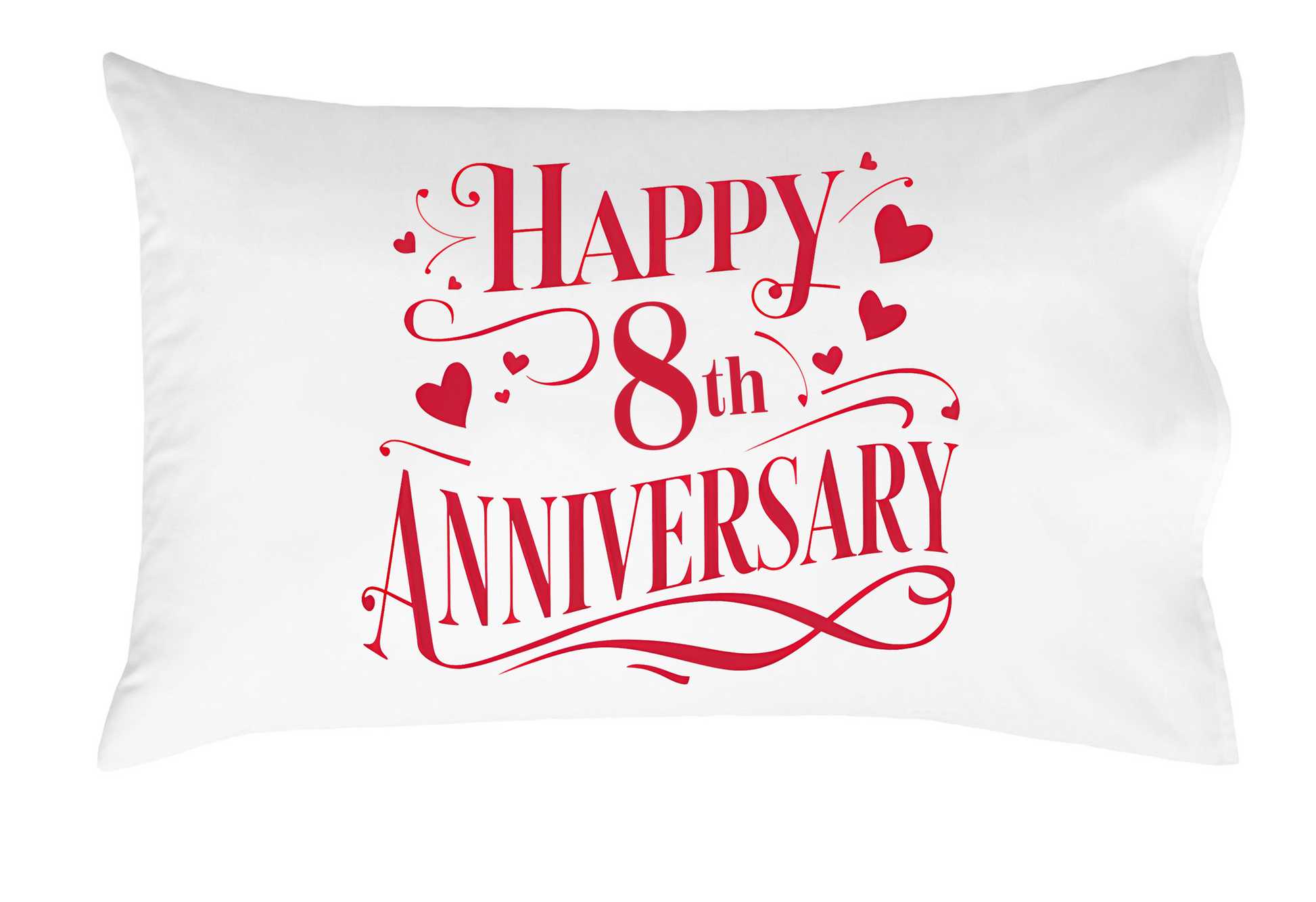 Happy Anniversary Decorative Standard Pillow, Perfect for Couples Gifts, Anniversary gifts