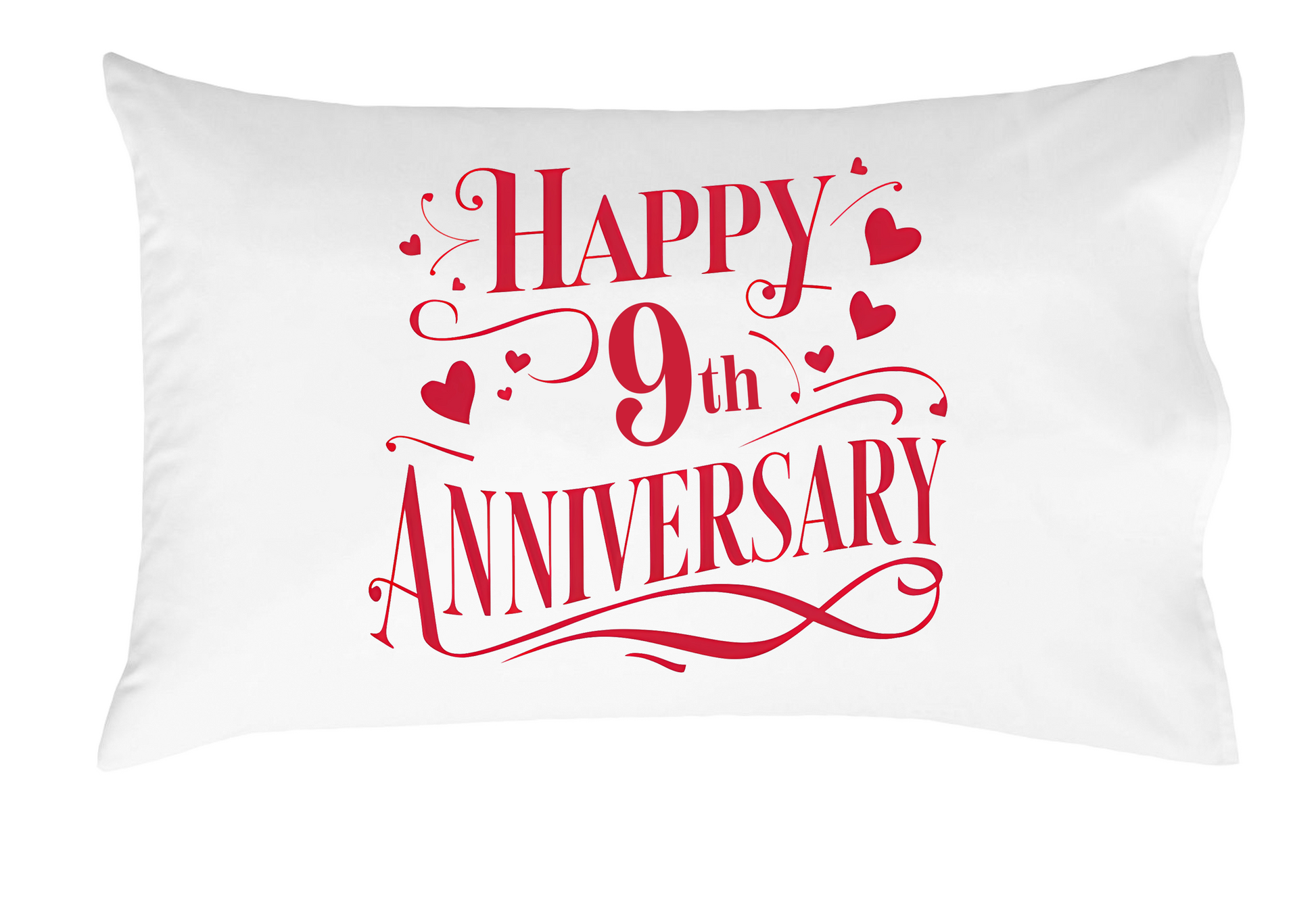 Happy Anniversary Decorative Standard Pillow, Perfect for Couples Gifts, Anniversary gifts