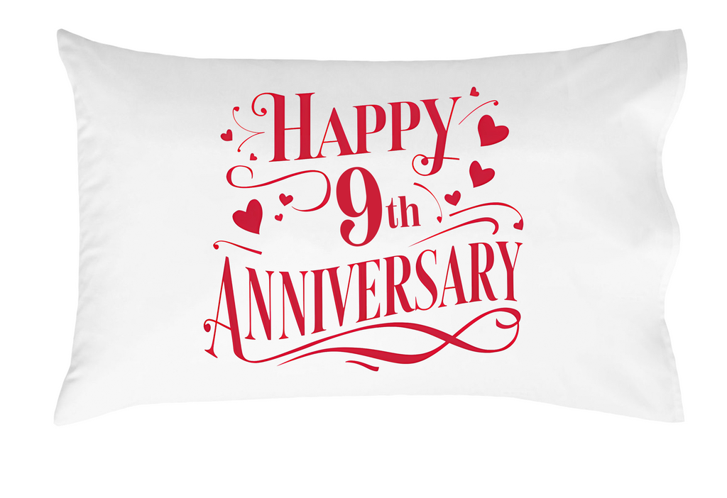 Happy Anniversary Decorative Standard Pillow, Perfect for Couples Gifts, Anniversary gifts