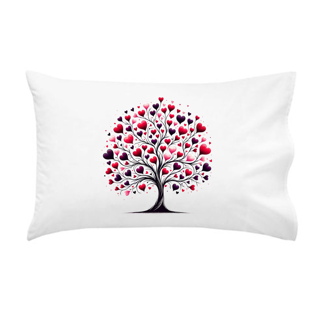 Whimsical Valentines Tree Pillow Cover - Perfect For Couples Gift, Valentines Day, Valentines Decor, Anniversaries Gifts
