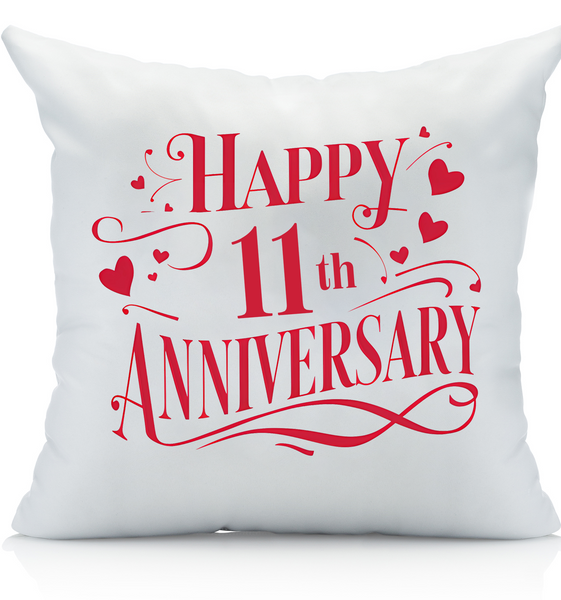 Happy Anniversary Decorative Standard Pillow, Perfect for Couples Gifts, Anniversary gifts