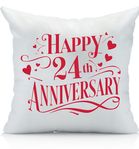 Happy Anniversary Decorative Standard Pillow, Perfect for Couples Gifts, Anniversary gifts