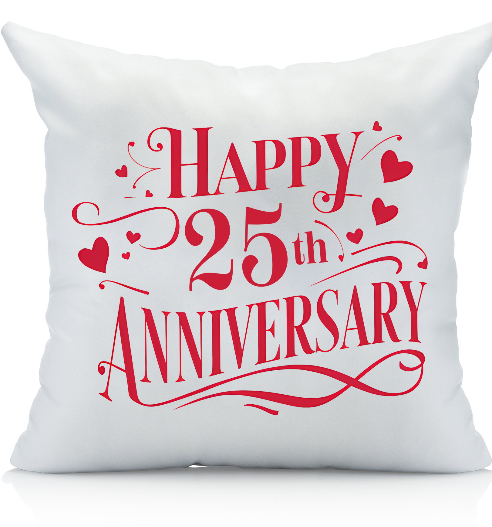 Happy Anniversary Decorative Standard Pillow, Perfect for Couples Gifts, Anniversary gifts
