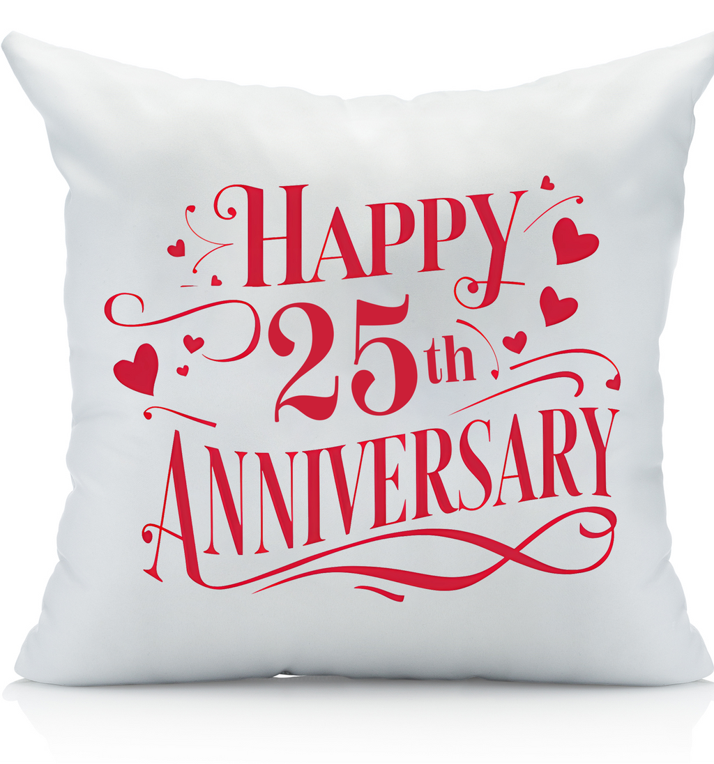 Happy Anniversary Decorative Standard Pillow, Perfect for Couples Gifts, Anniversary gifts