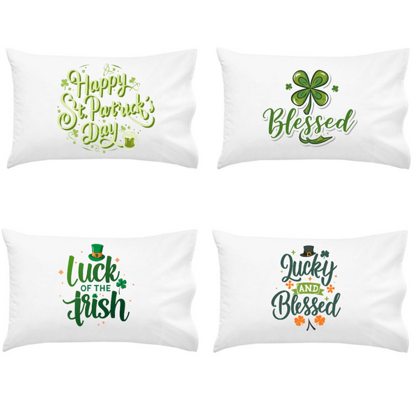 Saint Patrick's Day Pack of 4 Decorations Pillow Covers
