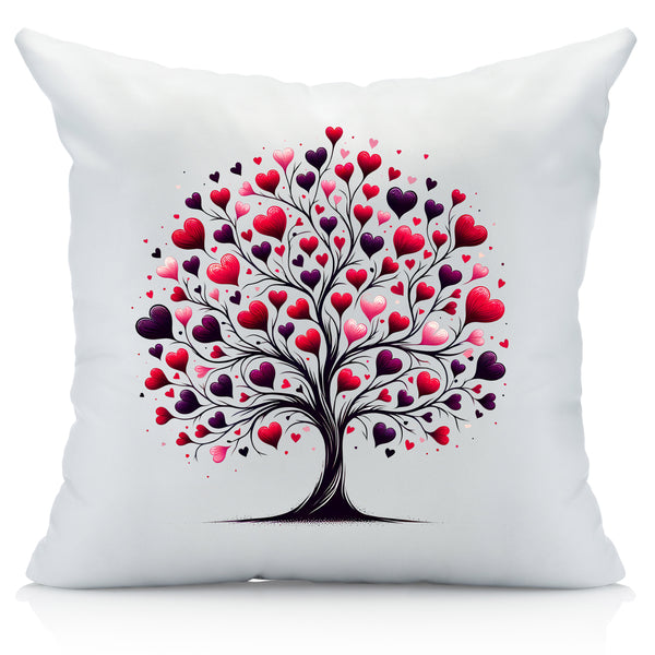 Whimsical Valentines Tree Pillow Cover - Perfect For Couples Gift, Valentines Day, Valentines Decor, Anniversaries Gifts