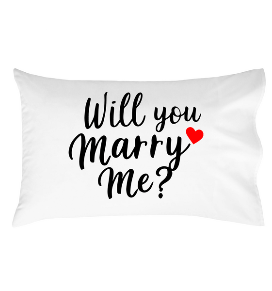 Will You Marry Me, Decorative Pillow Case